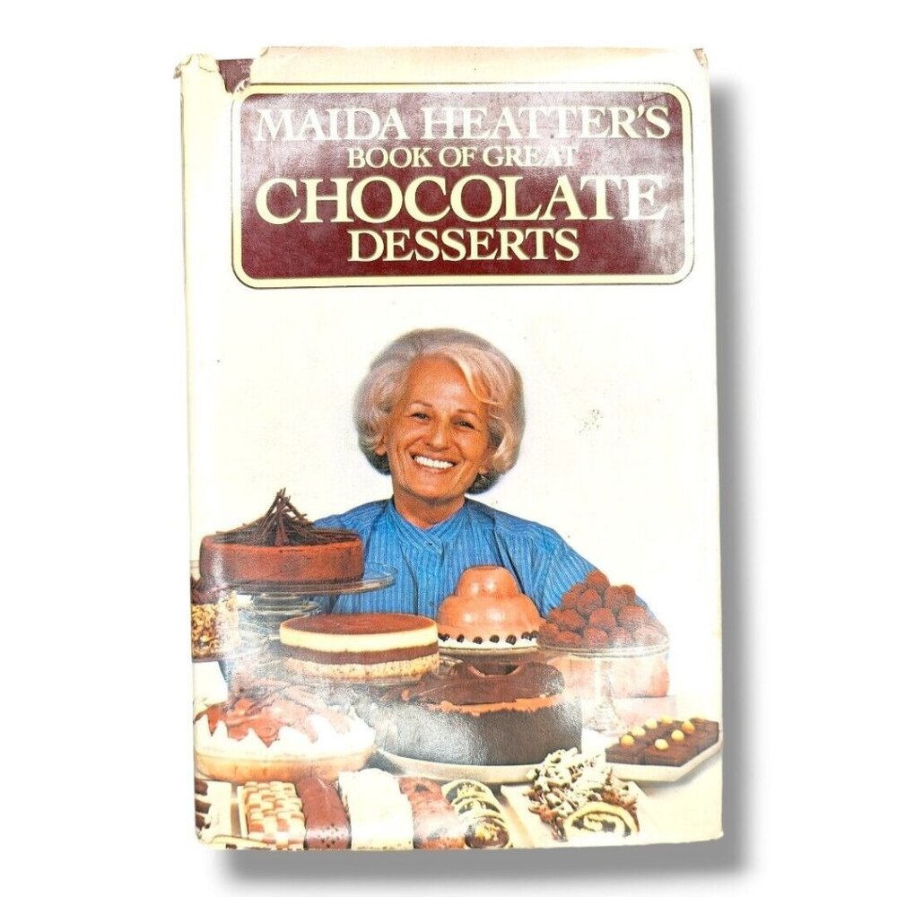 Maida Heatter's Book of Great Chocolate Desserts 1980 Vintage Cookbook
